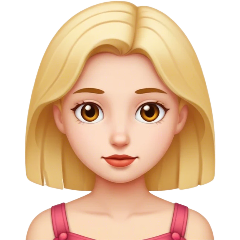 realistic portrait of girl emoji