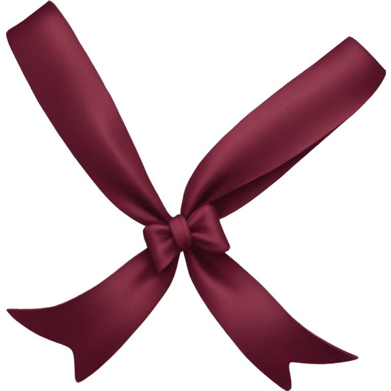 Burgundy bow emoji