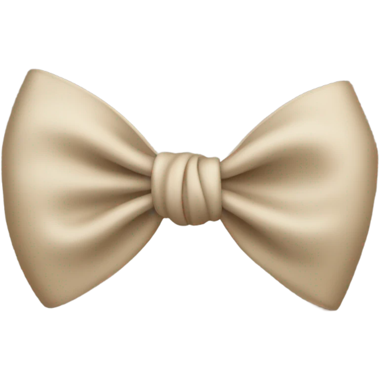 Beige bow emoji