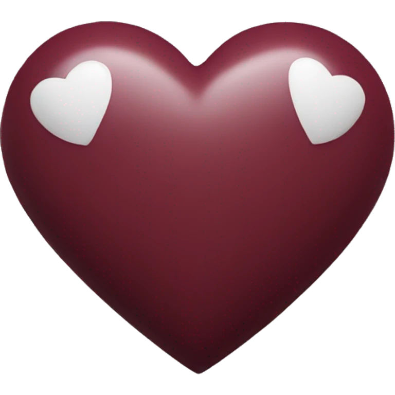 Maroon heart emoji