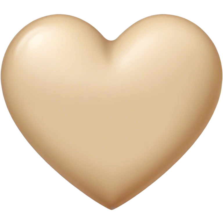 Beige heart emoji