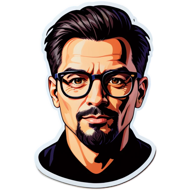 male portrait with glasses emoji