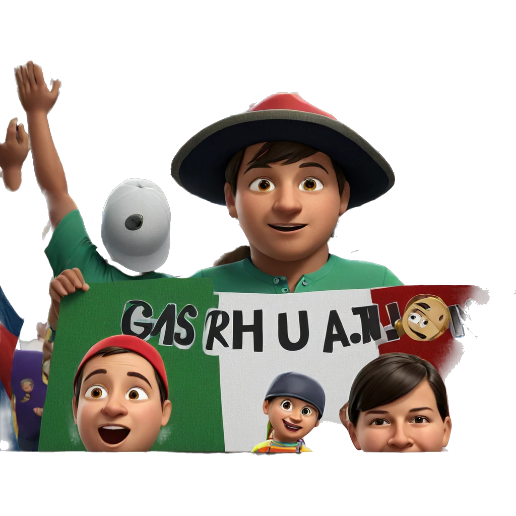 boys in colorful hats crowd emoji | AI Emoji Generator