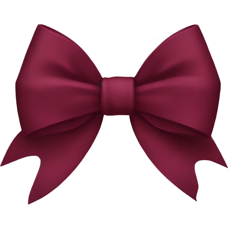 Burgundy bow emoji
