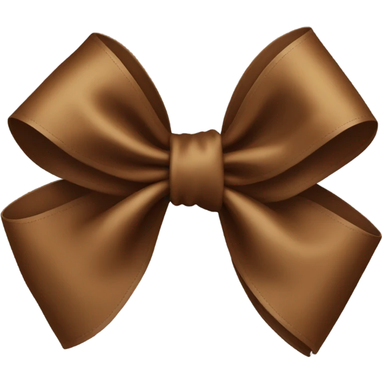 Brown bow emoji