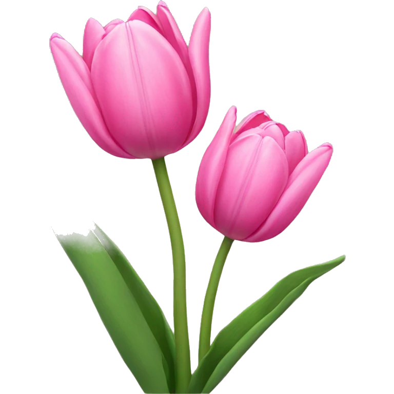 pink tulips emoji