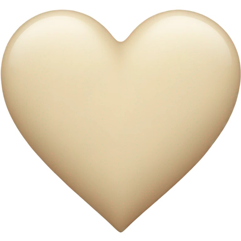A heart in colour beige emoji