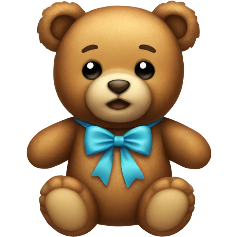 Teddy bear with bow emoji