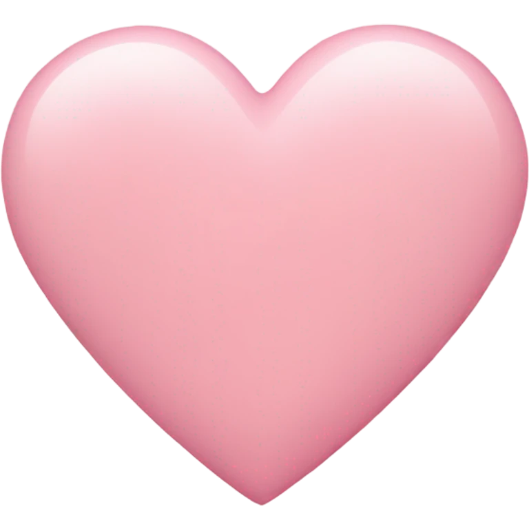 Pastel pink heart emoji
