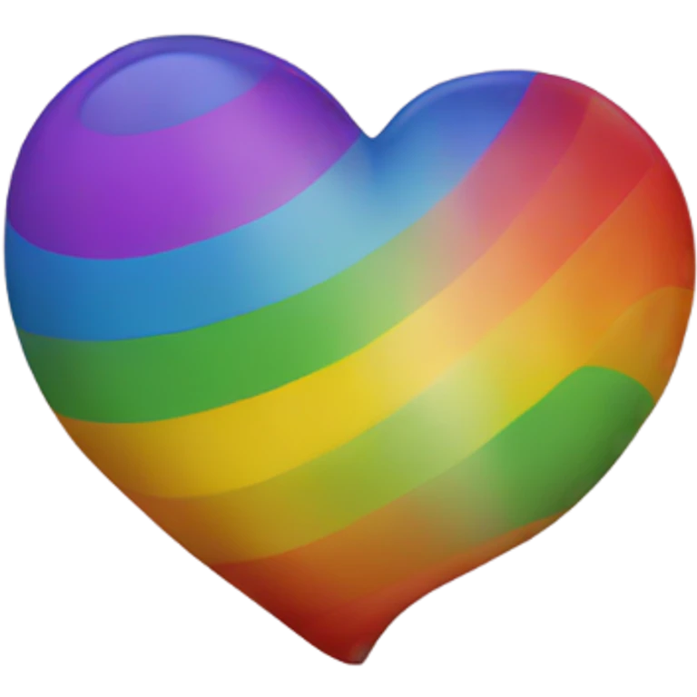 Rainbow heart emoji