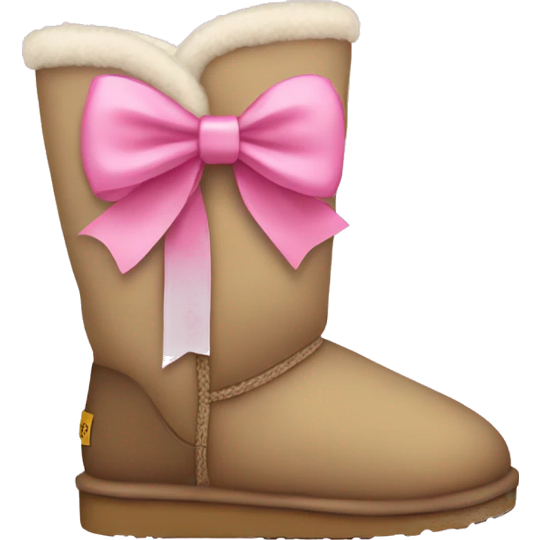 Uggs with pink bow emoji