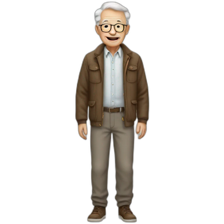 grandfather in trousers emoji