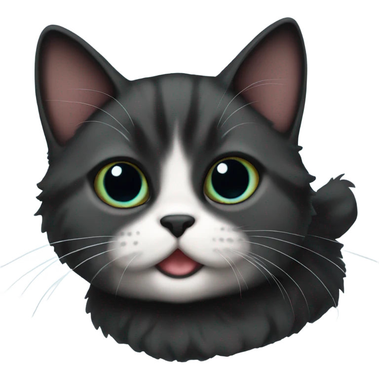 Black munchkin cat emoji