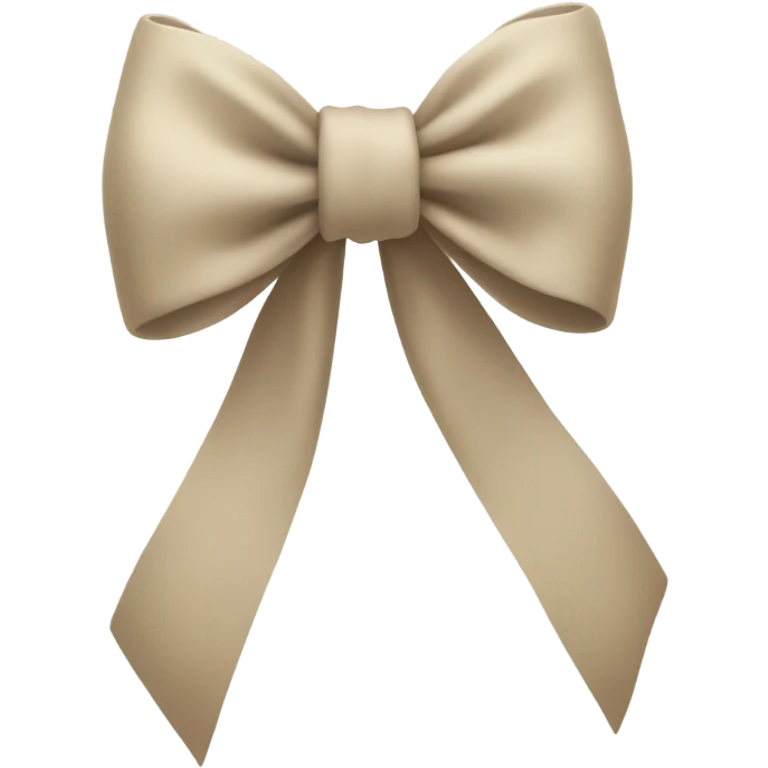 Bow beige emoji