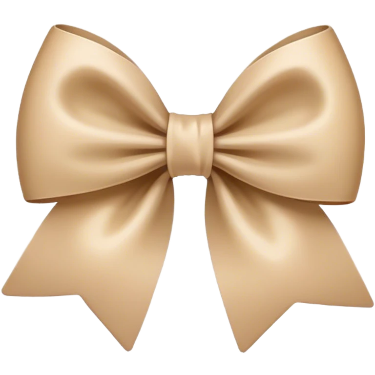 Beige bow emoji