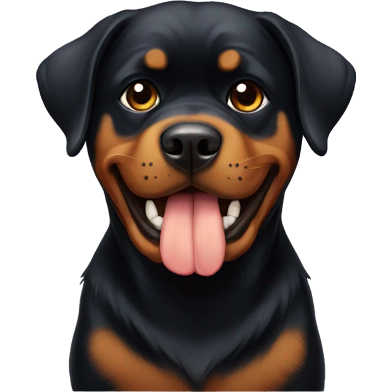 Rottweiler con lazo  emoji