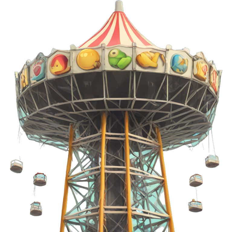 Amusement park drop tower emoji