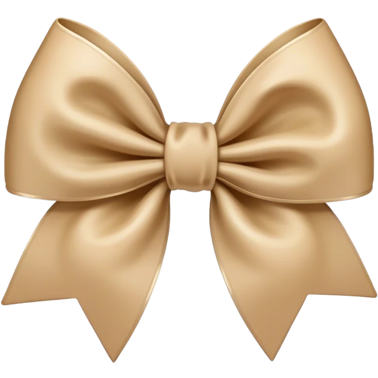 Beige bow emoji