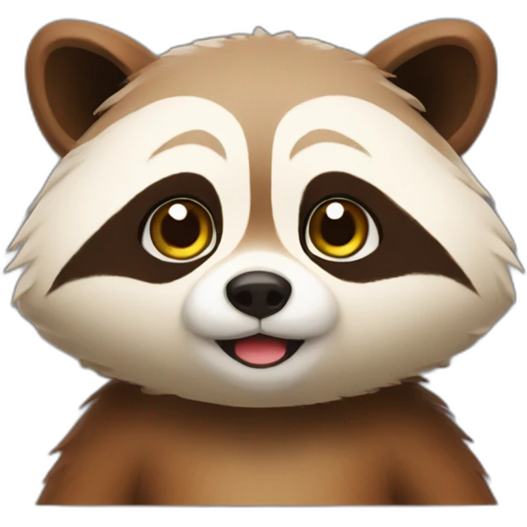 Un tanuki emoji