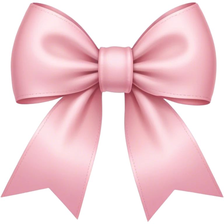 light pink ribbon bow emoji