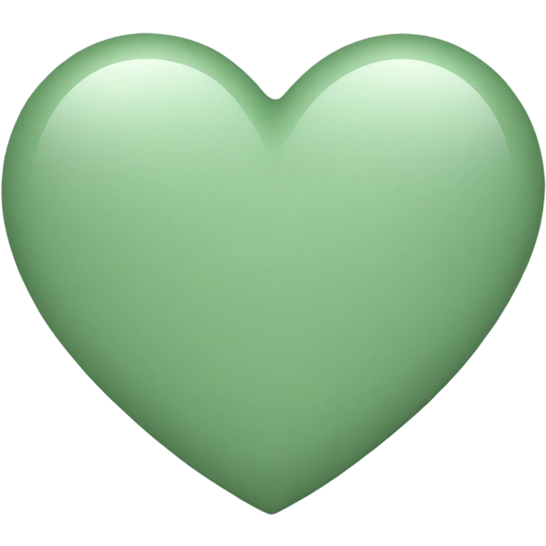 Sage green heart emoji