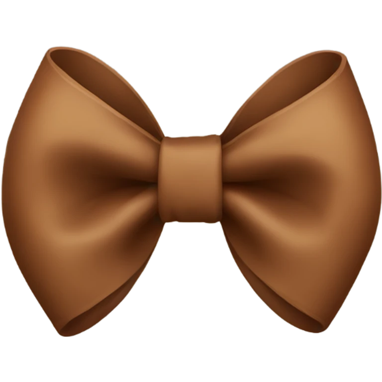 Brown bow emoji