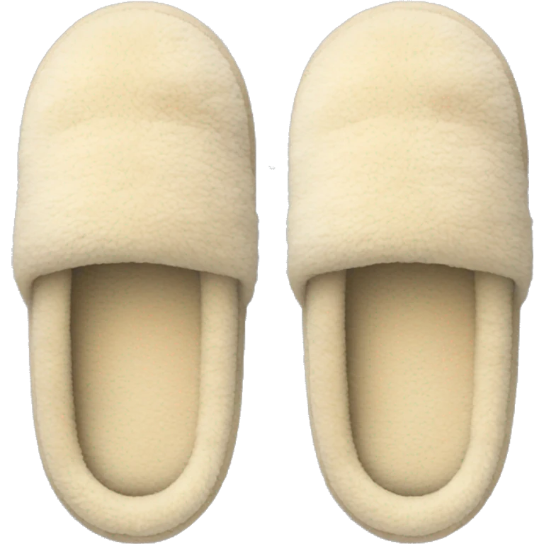 Beige cozy slippers emoji