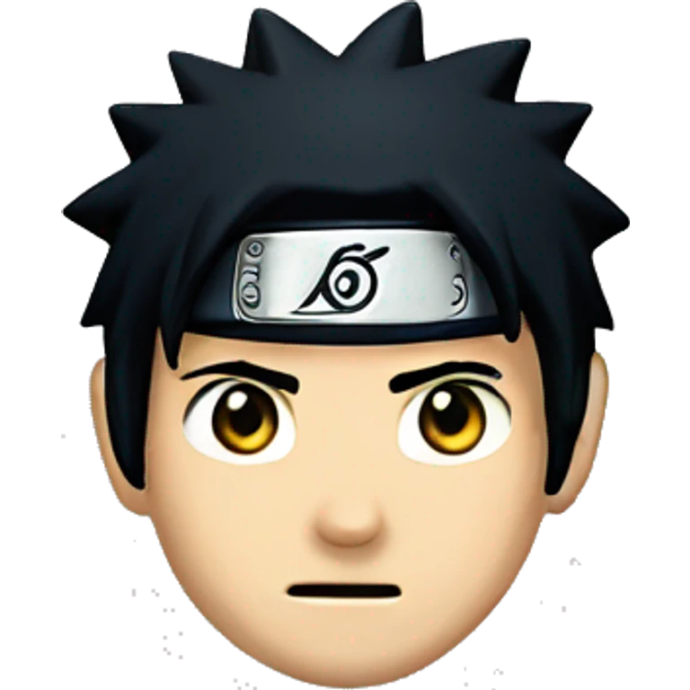 Naruto from Naruto with black hair emoji