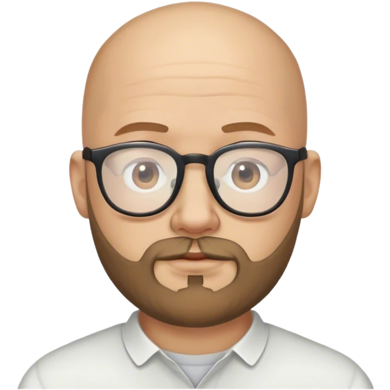 bald man with beard glasses emoji