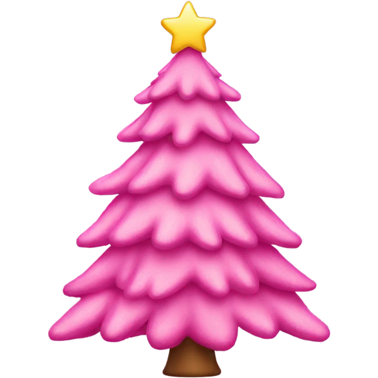 pink christmas tree emoji