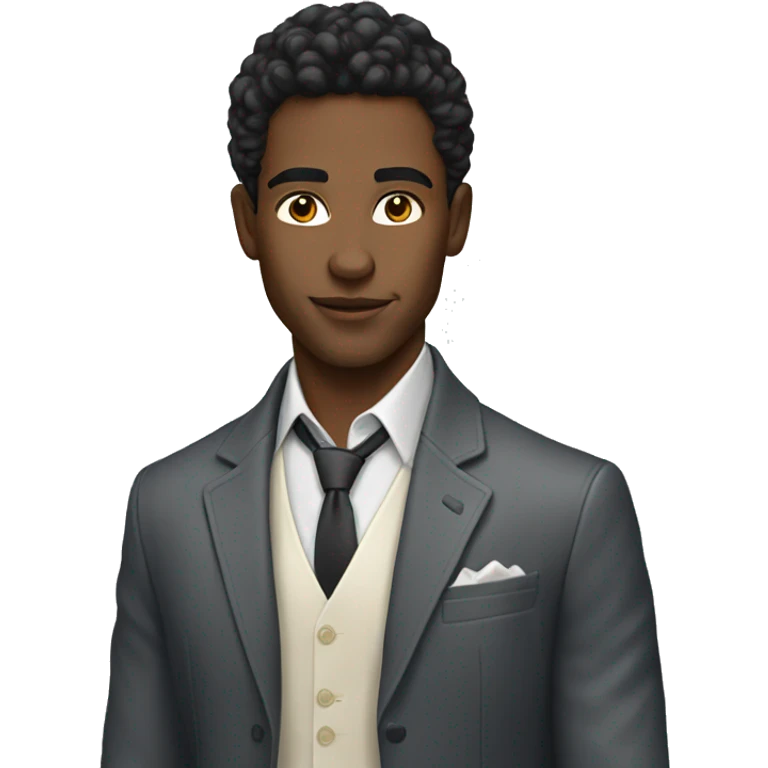 portrait of stylish young man emoji