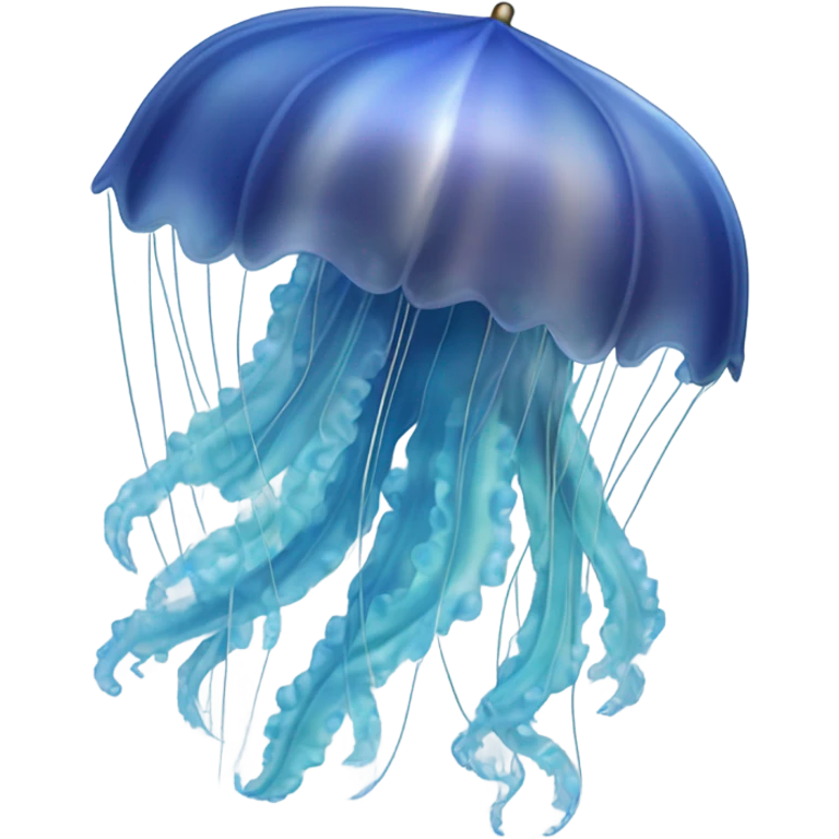Blue jellyfish emoji