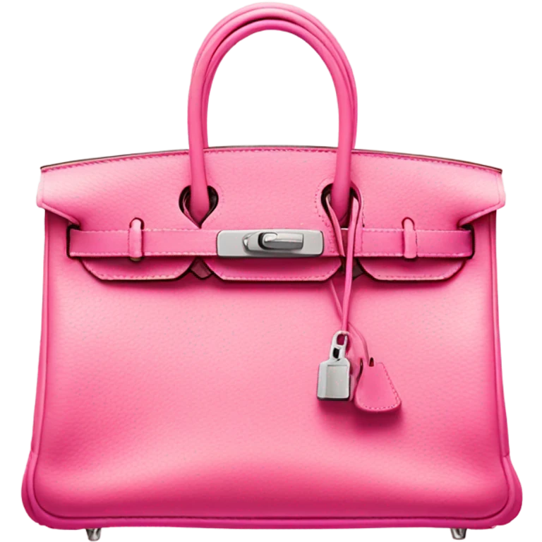 Hermes Birkin bag in pink colour  emoji
