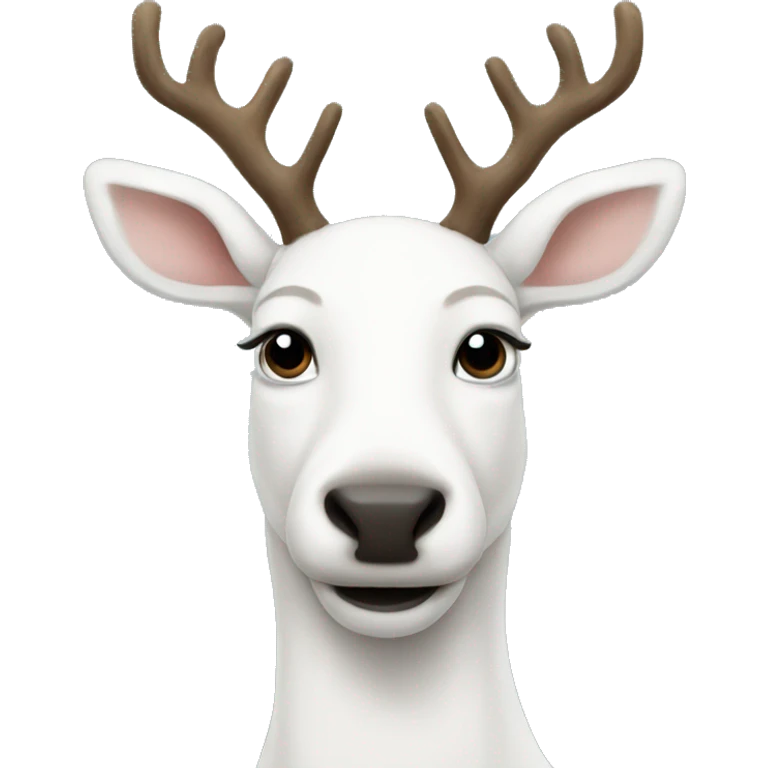 white-reindeer emoji