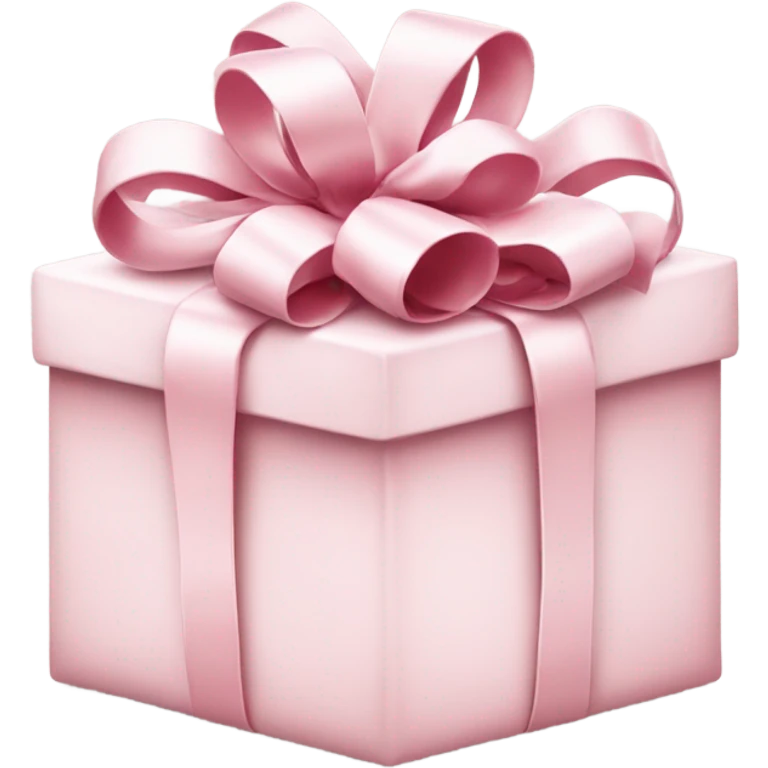 Light pink Christmas gifts under a white Christmas tree  emoji