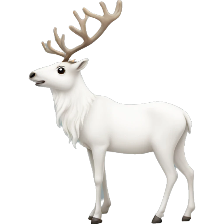 white-reindeer emoji