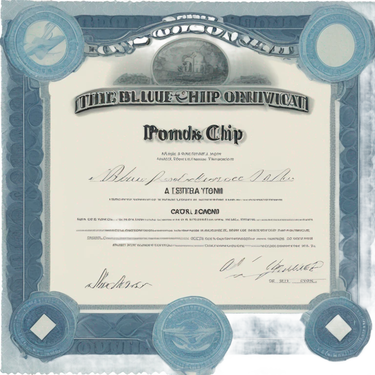 blue chip emoji