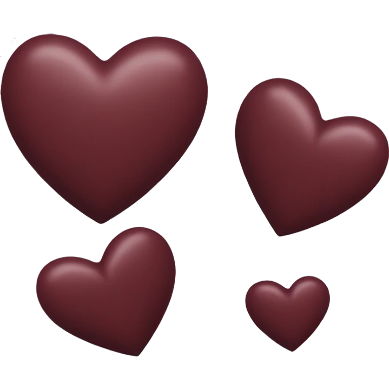 Maroon heart emoji