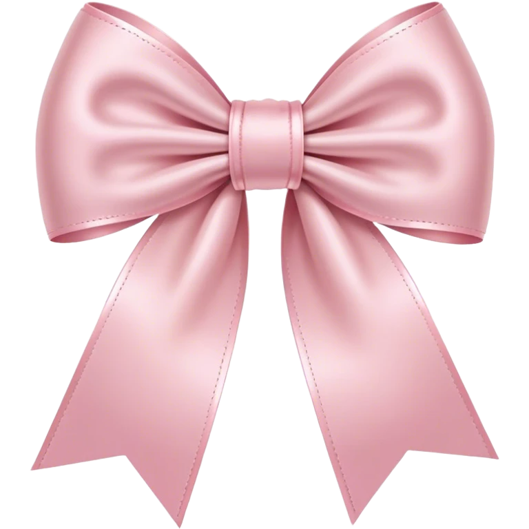 light pink ribbon bow emoji