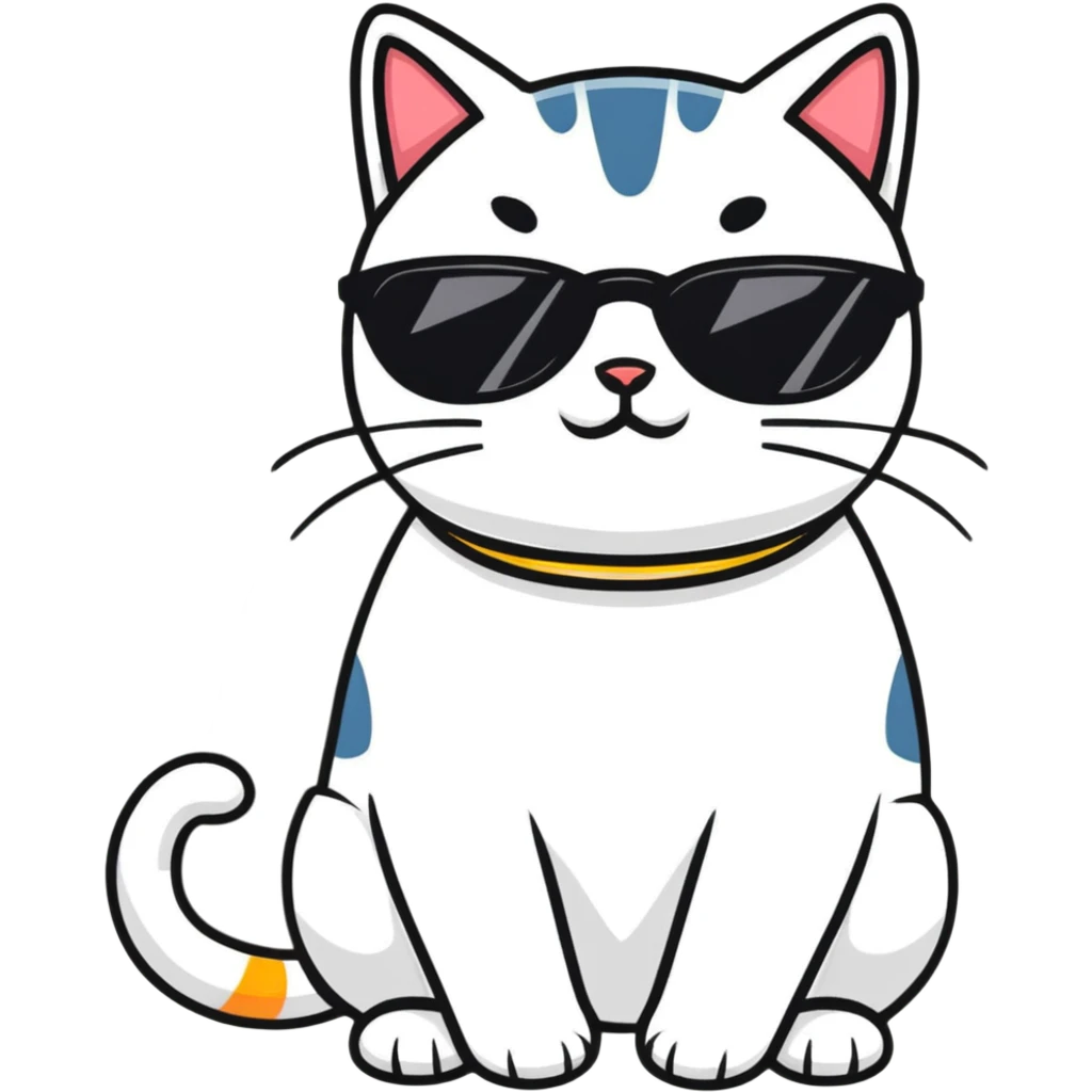 cat wearing sunglasses emoji