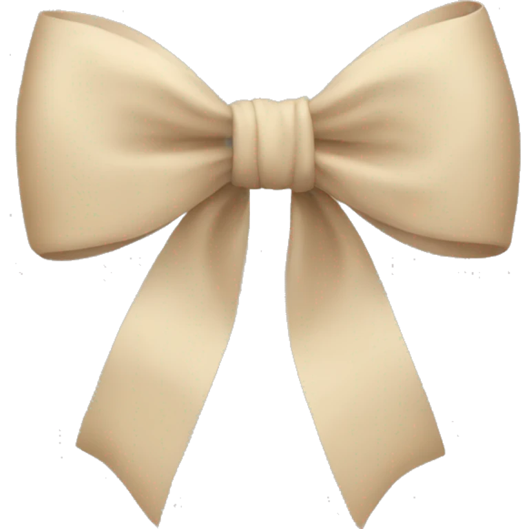 Bow beige  emoji