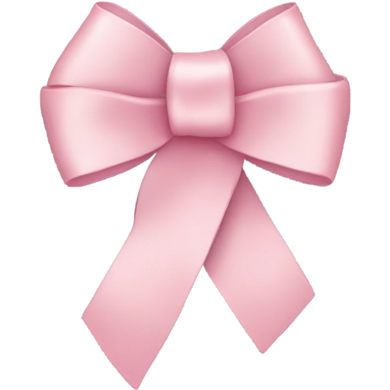 light pink ribbon bow emoji