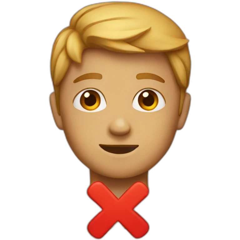 red x emoji | AI Emoji Generator