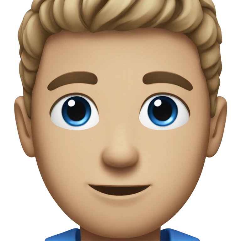 blue-eyed male portrait emoji