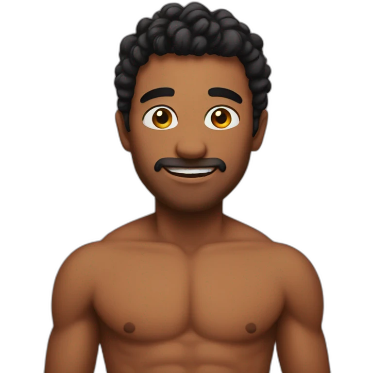 shirtless emoji