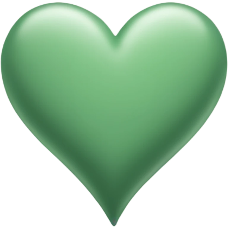Sage green heart emoji