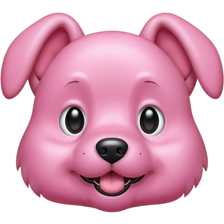Pink dog  emoji