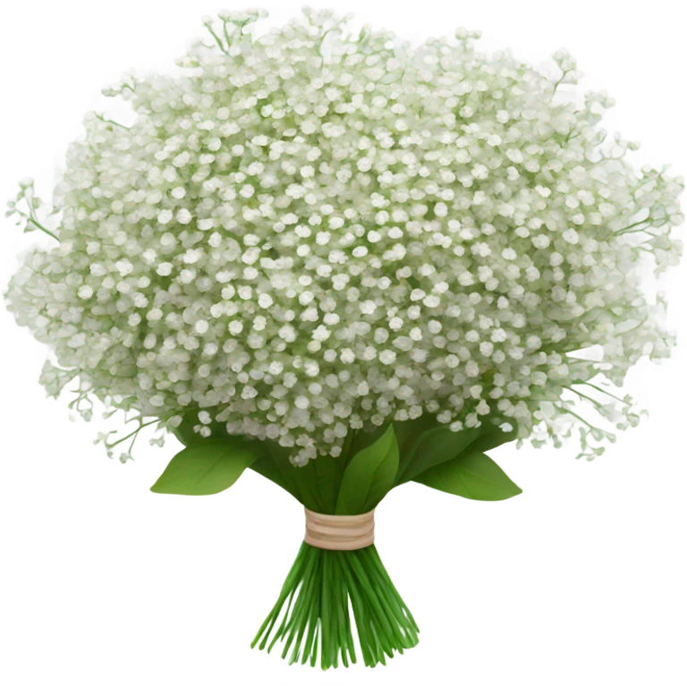 babys breath bouquet  emoji