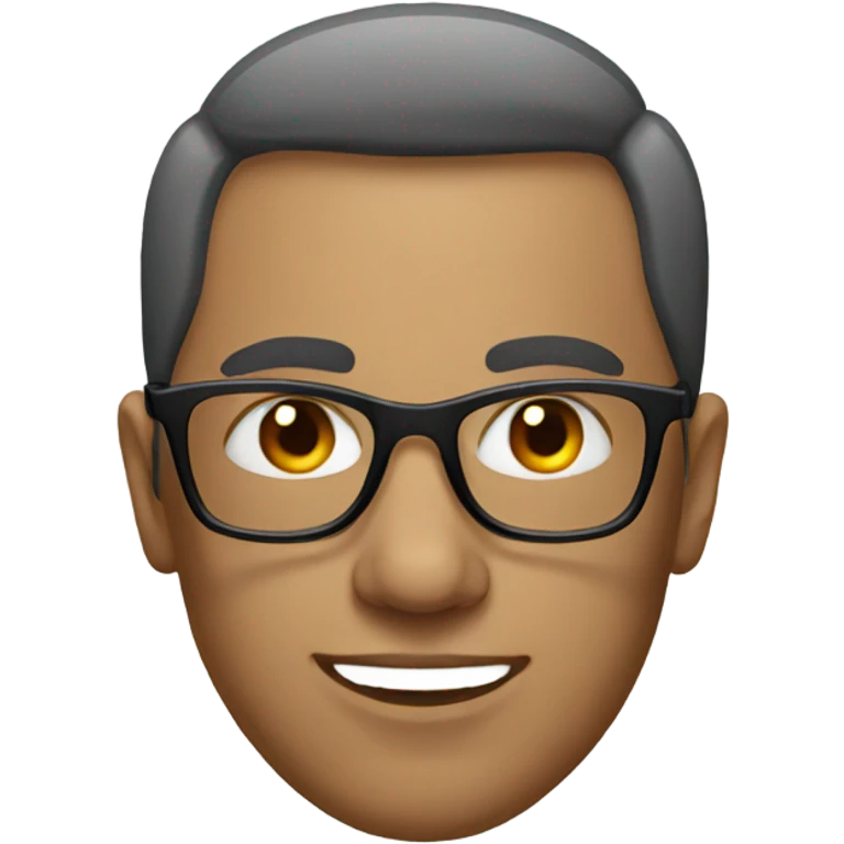male portrait with glasses emoji