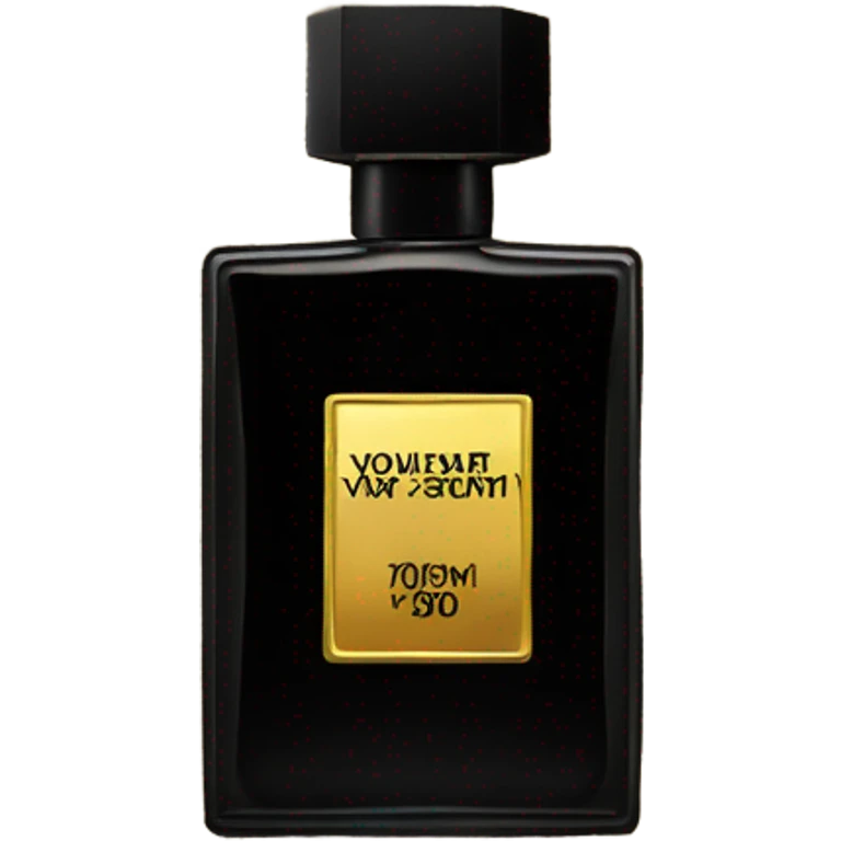 black ysl perfume emoji